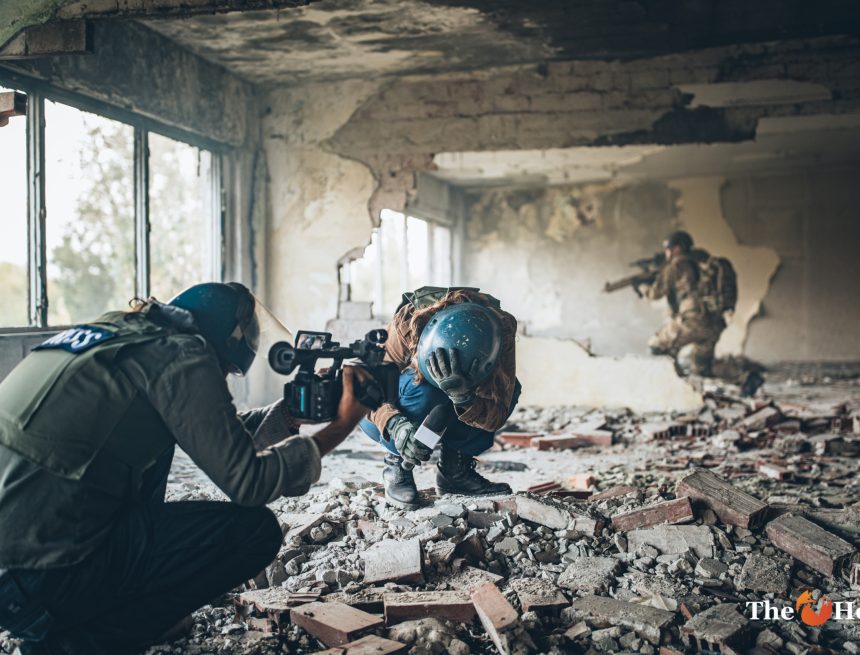 Journalists reporting from the war zone