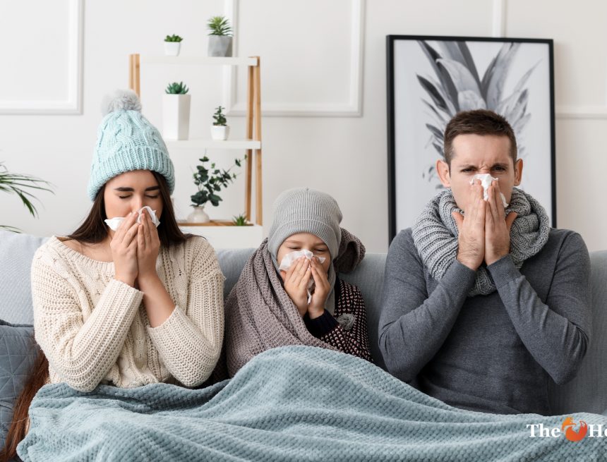 Family Ill with Flu at Home