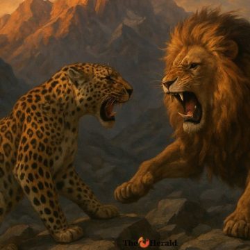 النمر الفارسي والأسد الصاعد AI