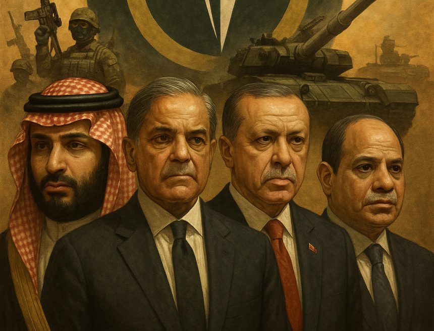 20250920_2123_تحالف-استراتيجي-جديد_simple_compose_01k5mcnd6semx8c50hka0zbaa0 Is an ‘Islamic NATO’ Being Born from Betrayal?