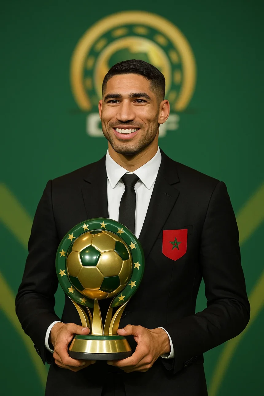 Achraf Hakimi remporte le Balon d’Or africain 2025