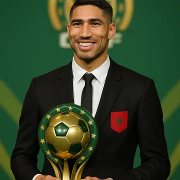 تتويج أشرف حكيمي بجائزة الكرة الذهبية الإفريقية 2025 بعد موسم خرافي