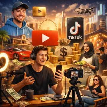 اقتصاد صناع المحتوى: كيف أصبح اليوتيوب والتيك توك مهنة عالمية جديدة؟