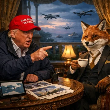 الثَّعلبُ أبو الصَّفَقاتِ ودُونالد تْرَامب أبو الأرْبَاح : كيف تدخل خم الدجاج دون أن توقظ الديك؟ (1/10)