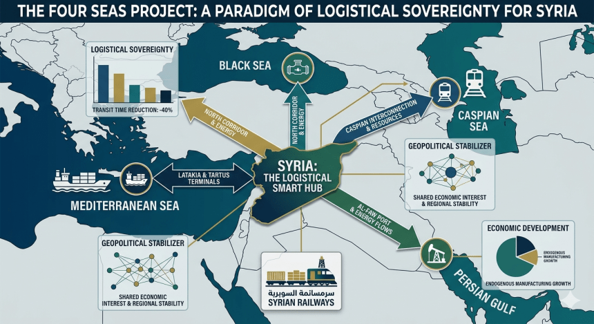 THE FOUR SEAS PROJECT: A PARADIGM OF LOGISTICAL SOVEREIGNTY FOR SYRIA’S RECONSTRUCTION