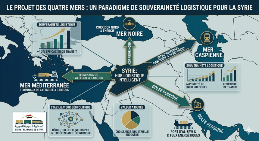 LE PROJET DES QUATRE MERS : UN PARADIGME DE SOUVERAINETÉ LOGISTIQUE POUR LA SYRIE EN 2026