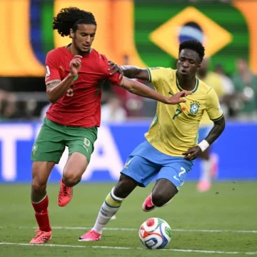 afp_20260613_b6z6377_v1_midres_fblwc2026match07bramar8-1781439071 Coupe du Monde 2026 : Maroc vs Brésil, un match nul qui vaut une victoire et une nouvelle étoile nommée Bouaddi